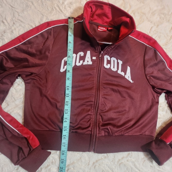 COCA-COLA Cropped Track Jacket Women's Sz XS NWT - Picture 5 of 7